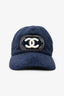 Pre-Loved Chanel™ Navy Terry Cloth Coco Cabin Cap