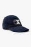 Pre-Loved Chanel™ Navy Terry Cloth Coco Cabin Cap