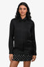 Gucci Black Silk Long Sleeve Button Up Shirt Size 38