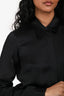 Gucci Black Silk Long Sleeve Button Up Shirt Size 38