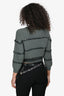 Brunello Cucinelli Green Sequin Embellished Cropped Sweater Size S