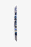 Hermès Blue/Grey Graphic Printed Twilly