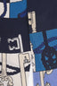 Hermès Blue/Grey Graphic Printed Twilly