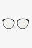 Linda Farrow Black/Gold Tone Metal Optical Glasses