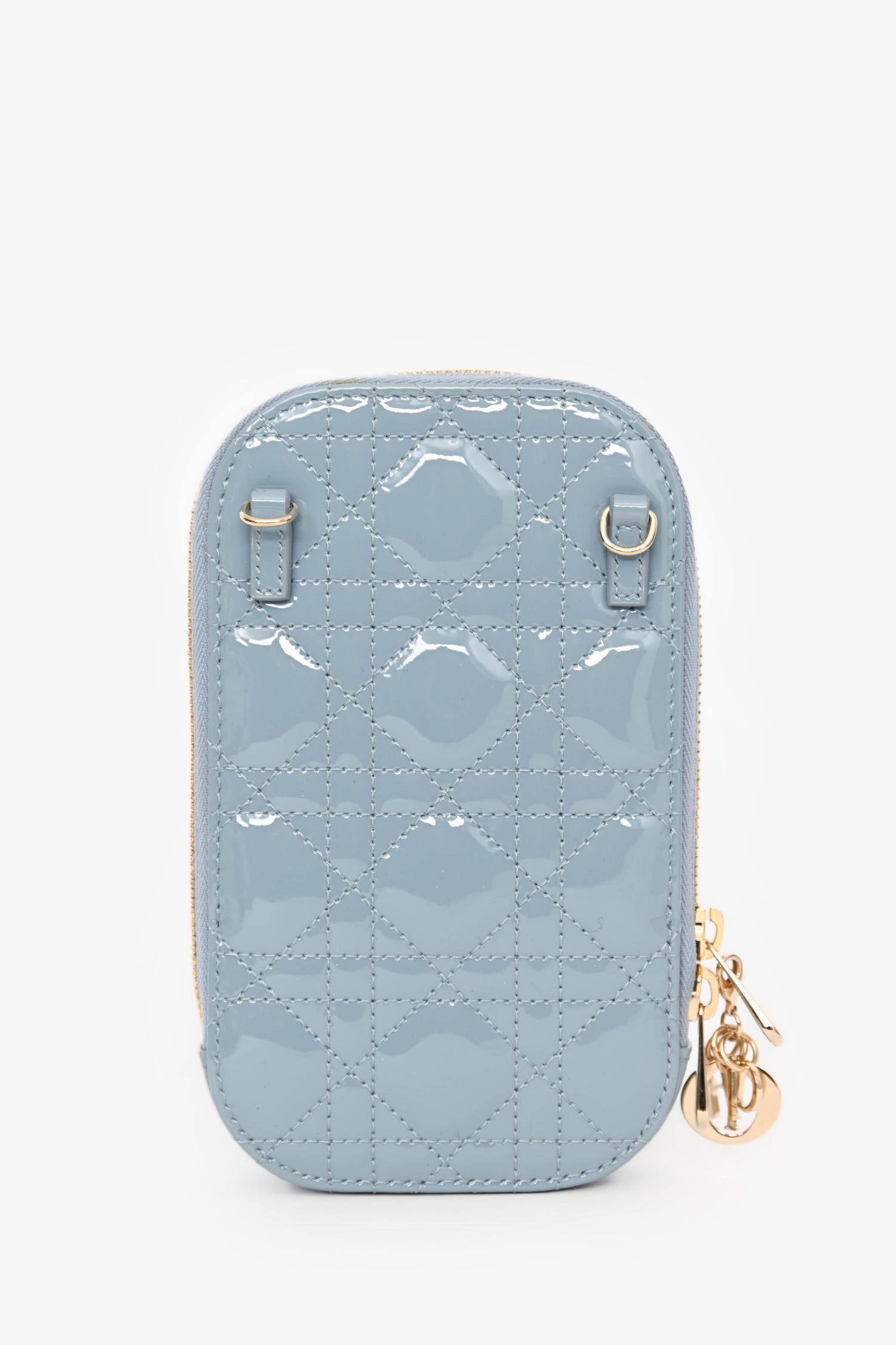 Christian Dior 2022 Blue Patent Leather Lady Dior Call'in Dior