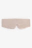 Miu Miu Gold Metallic Matelasse Zip Pouch + Eye Mask Travel Sets