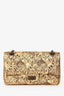 Pre-Loved Chanel™ 2008-2009 Gold Metallic Leather Paris-Moscow Classic 2.55 Flap Bag