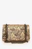 Pre-Loved Chanel™ 2008-2009 Gold Metallic Leather Paris-Moscow Classic 2.55 Flap Bag