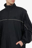 Balenciaga Black Embroidered Logo Windbreaker Size 46 Mens