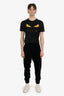 Wooyoungmi Black Velvet Track Pants Size 46 Mens