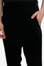 Wooyoungmi Black Velvet Track Pants Size 46 Mens