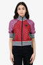 Gucci Multicolour GG Silk Zip Up Jacket Size S