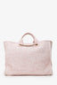 Pre-Loved™ Chanel 2019 Pink Glitter Medium Deauville Tote
