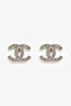 Pre-Loved Chanel™ 2014 Silver Tone Crystal CC Earrings