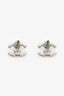 Pre-Loved Chanel™ 2014 Silver Tone Crystal CC Earrings