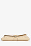 Delvaux Cream Leather 'Brilliant' Wallet on Chain