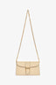 Delvaux Cream Leather 'Brilliant' Wallet on Chain