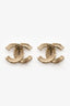 Pre-Loved Chanel™ 2014 Black/Gold CC Stud Earrings