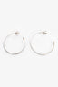 Tiffany & Co. Sterling Silver 'T-Wire' Hoop Earrings