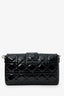 Christian Dior Black Patent Leather Wallet On Chain