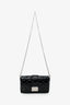 Christian Dior Black Patent Leather Wallet On Chain
