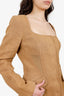 Alberta Ferretti Brown Fitted Blazer Size 10