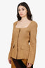 Alberta Ferretti Brown Fitted Blazer Size 10