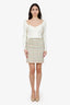 Pre-Loved Chanel™ 05P Green/Yellow/Pink Tweed Mini Skirt Size 40