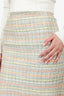 Pre-Loved Chanel™ 05P Green/Yellow/Pink Tweed Mini Skirt Size 40