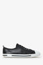 Prada Black/White Leather Low Top Sneaker Size 10 Mens