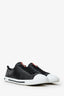 Prada Black/White Leather Low Top Sneaker Size 10 Mens
