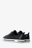Prada Black/White Leather Low Top Sneaker Size 10 Mens