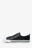 Prada Black/White Leather Low Top Sneaker Size 10 Mens