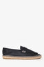 Loewe Navy Leather Espadrille Loafers Size 40