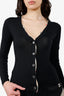 Burberry Black/Brown Trim Detailed Cardigan Size XS