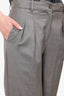 Lou Lou Studio Grey Pleated Trousers Size S