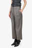 Lou Lou Studio Grey Pleated Trousers Size S
