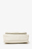 Saint Laurent White Crinkle Leather Medium 'Niki' Shoulder Bag
