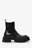 Balenciaga Black Tractor Cap Toe Chelsea Boots Size 37