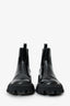 Balenciaga Black Tractor Cap Toe Chelsea Boots Size 37