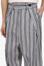 Sportmax Blue Striped Linen Wide Leg Trousers Size 44 Mens
