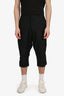 Rick Owens Black Cropped Trousers Size S Mens