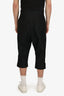 Rick Owens Black Cropped Trousers Size S Mens