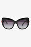 Dolce & Gabbana Black/Red Acrylic Rose Detail Sunglasses