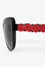 Dolce & Gabbana Black/Red Acrylic Rose Detail Sunglasses