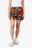 Gucci GG Monogram Flora Print Web Detail Shorts Size XS