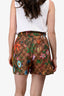 Gucci GG Monogram Flora Print Web Detail Shorts Size XS