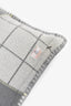 Hermès Grey/White Wool/Cashmere Square Avalon Pillow 42cm Kids