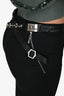Christian Dior By John Galliano Black Wool Bondage Stud Embellished Pants Size 6