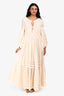 Zimmermann Cream Ramie Long Sleeve Maxi Dress Size 0
